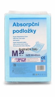 Absorpční (inkontinenční) podložky 60x60cm (balení 20 ks)