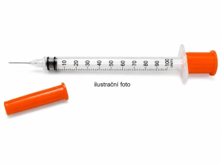 Inzulinová stříkačka s jehlou 0,5ml U-100/29G (balení 100 ks)